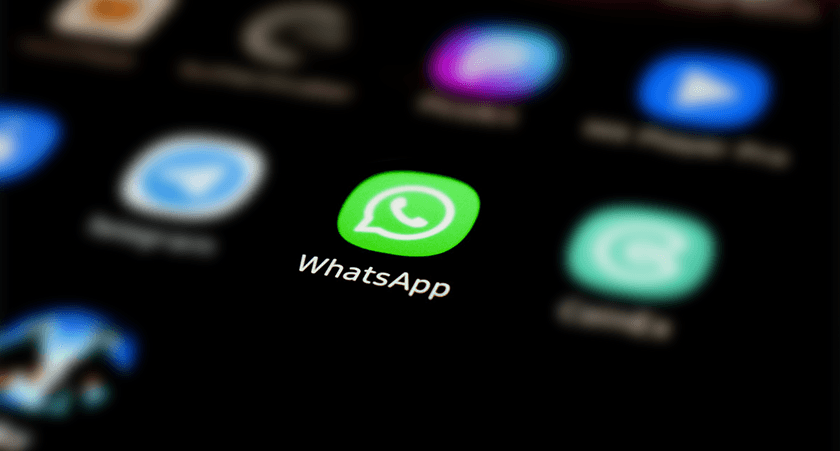 WhatsApp app icon on a smartphone screen, representing WhatsApp Business marketing
